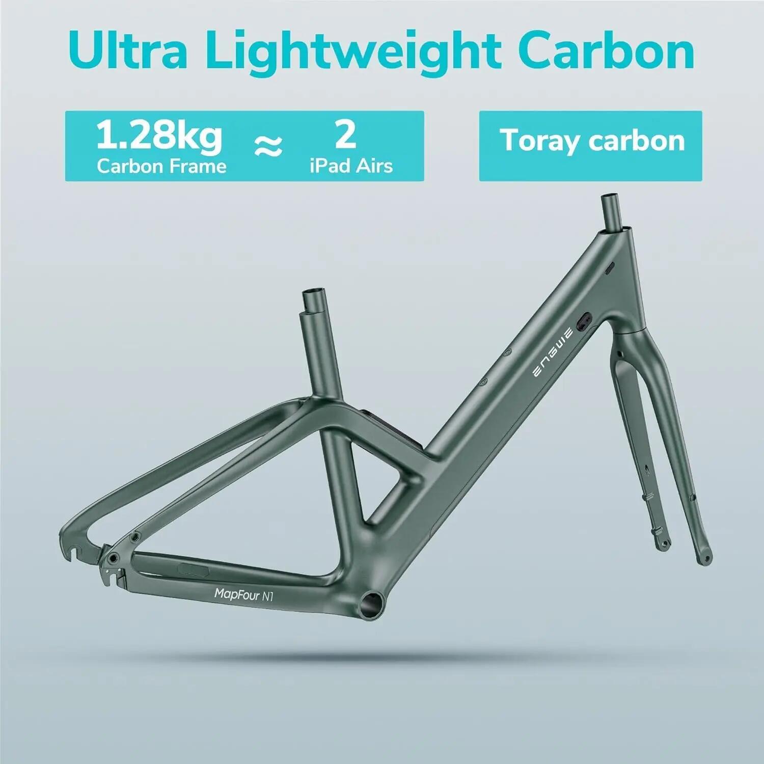 Vélo électrique urbain Engwe MapFour N1 Air ST en fibre de carbone 36 V 10 Ah 7/7