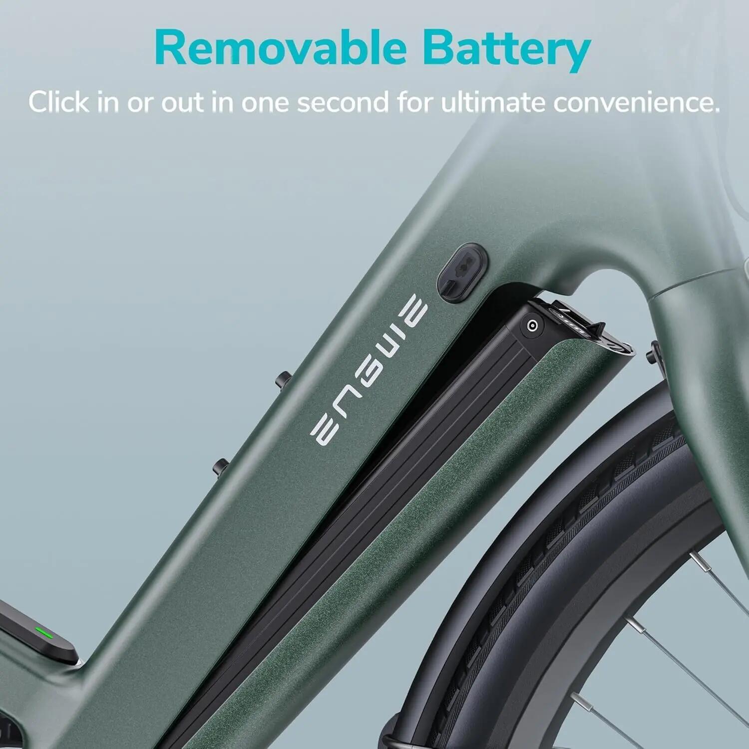 Vélo électrique urbain Engwe MapFour N1 Air ST en fibre de carbone 36 V 10 Ah 5/7