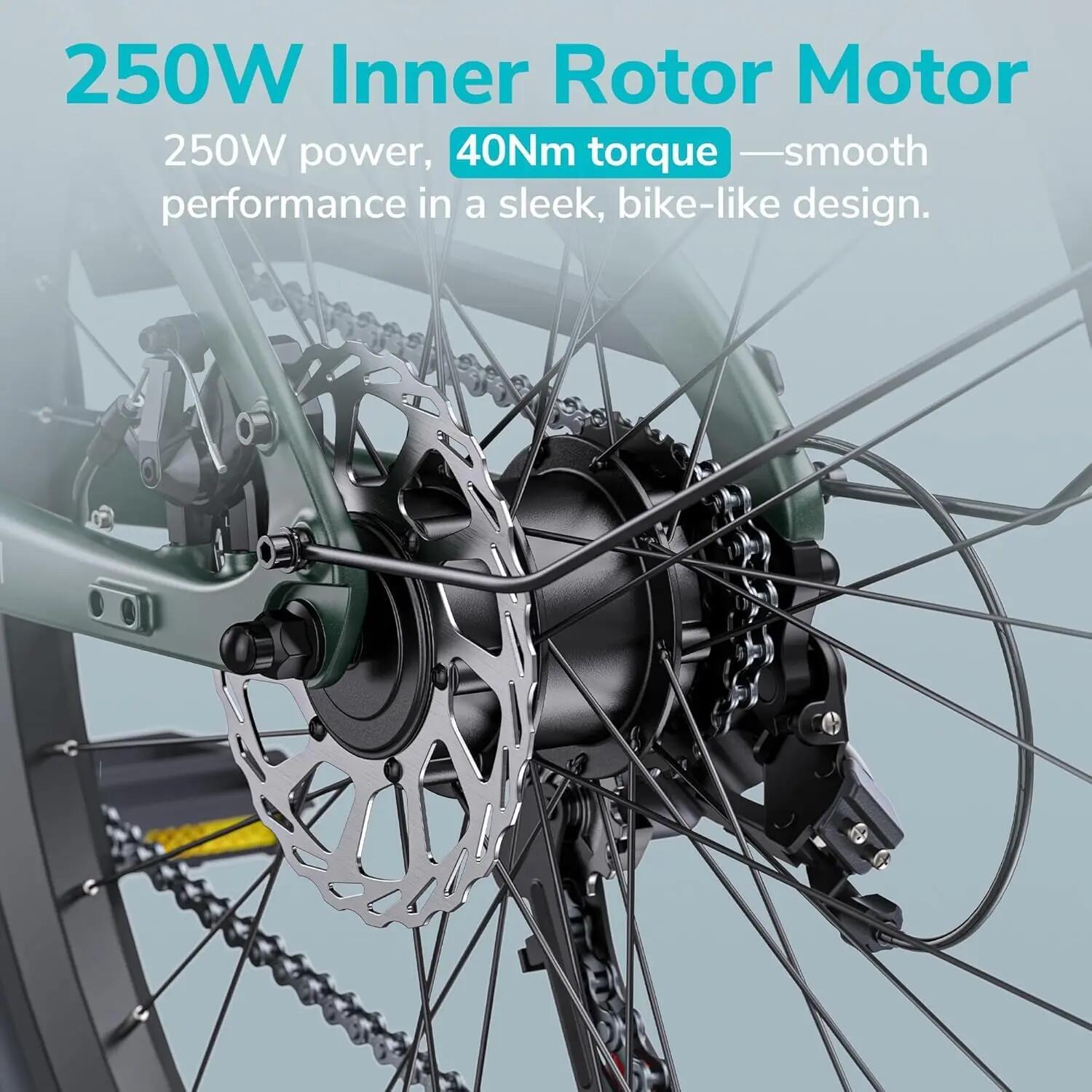 Vélo électrique urbain Engwe MapFour N1 Air ST en fibre de carbone 36 V 10 Ah 4/7