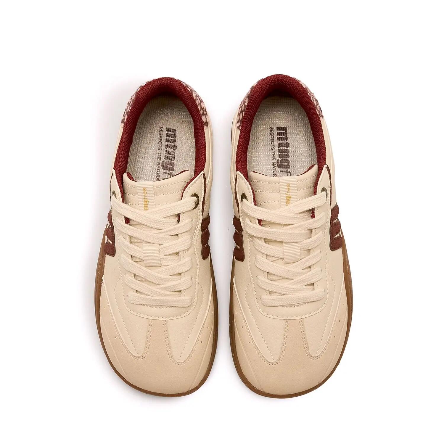 Zapatillas caminar Mujer barefoot MTNG Free orbit Beige 3/5