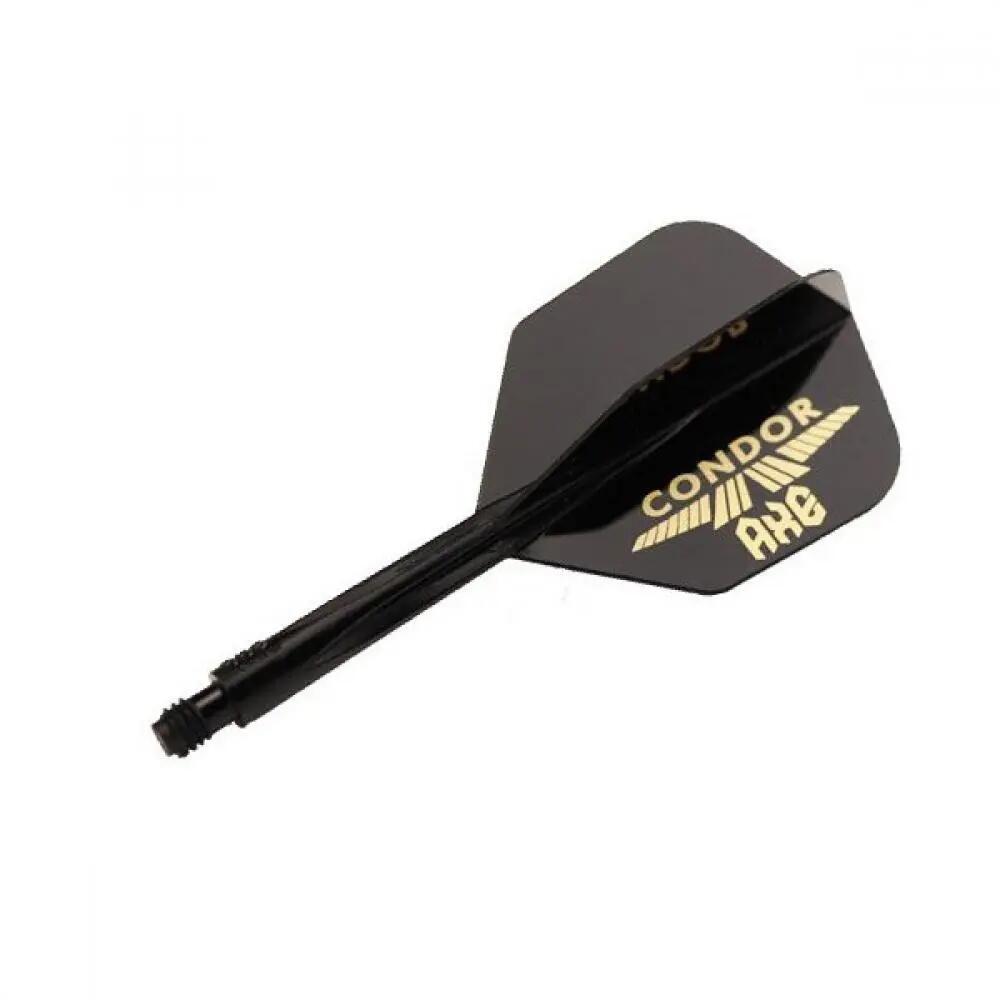 MANUEL GIL Letky AXE Logo - Small - Long - Black & Gold CN252