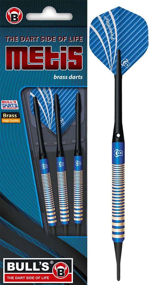 BULL'S darts szett METIS SOFT KÉK 18G 3/4