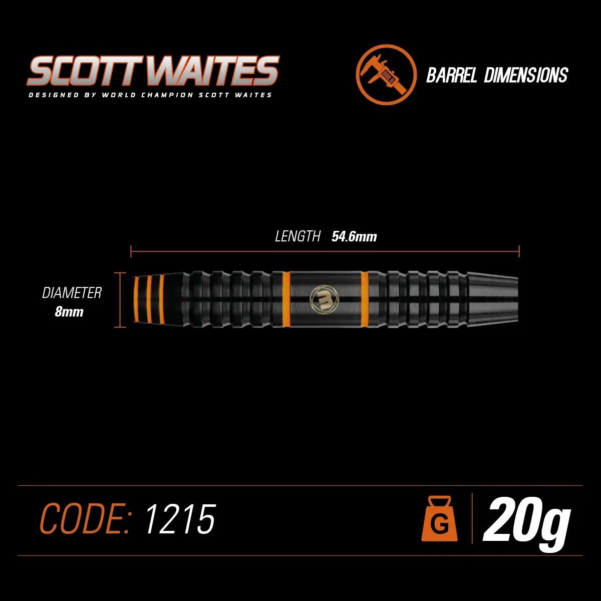 Winmau Scott Waites Conversion Set Steel 19g Soft 20g 6/6