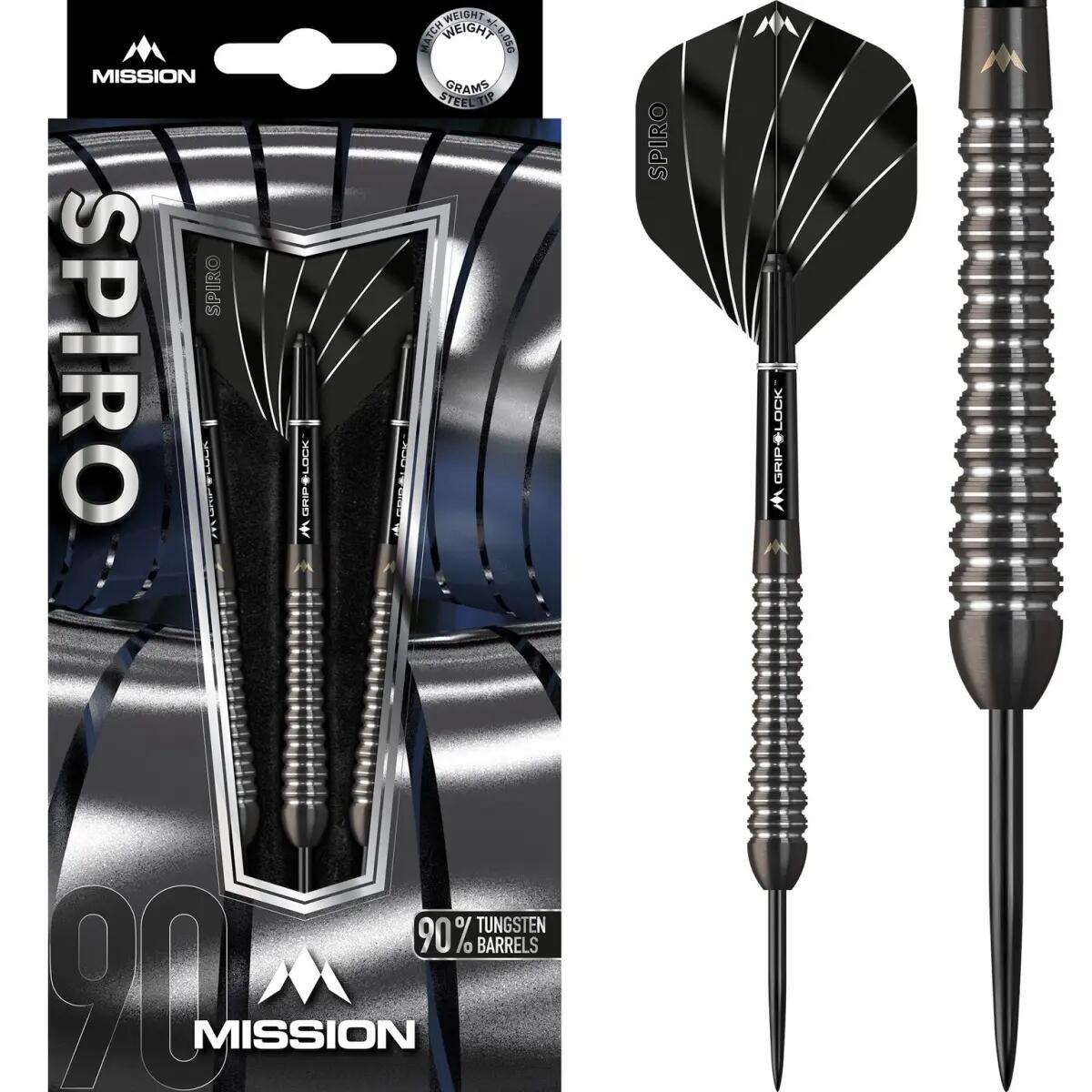 Šipky Mission Steel Spiro M2 3/3