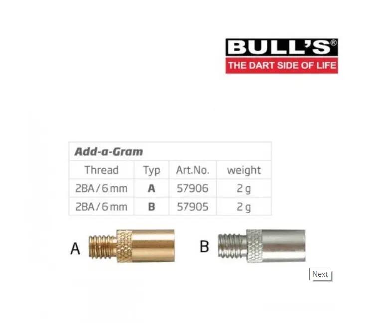 BULL'S Add-a-Gram Schraubgewichte 2 g 2BA 2/2
