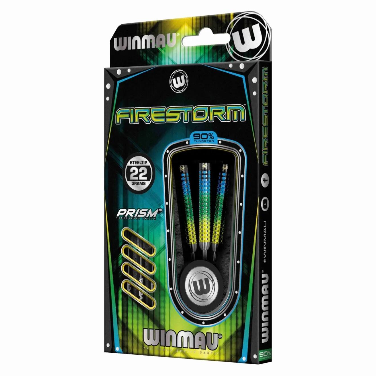 Winmau Firestorm 22g Steeldarts 90% Tungsten 5/6