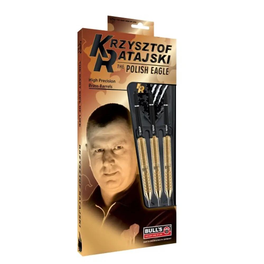 BULL'S Krzysztof Ratajski Brass Gold Steel Dart 24g 5/5