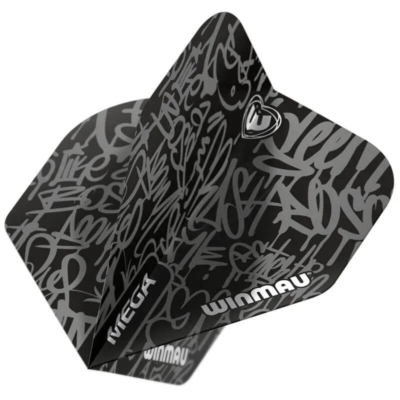 Ailettes de fléchettes - Darts - Mega Standard - Noir 2/4
