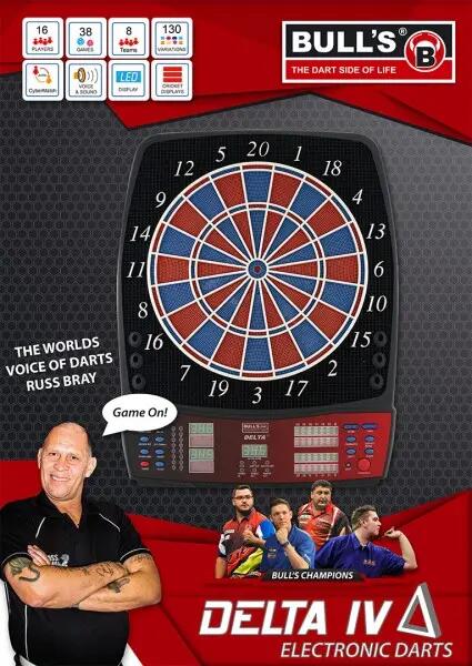 BULL'S Delta IV RB Sound Elektronik Dartboard 3/3