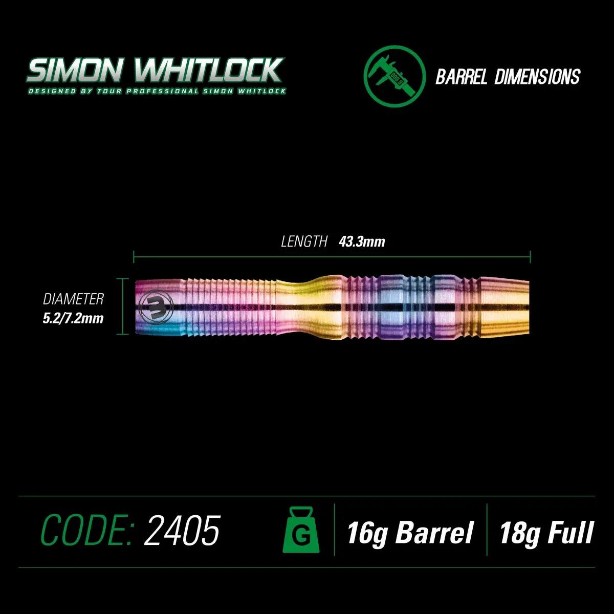 Simon Whitlock Urban Grip 18g Softdart 6/6