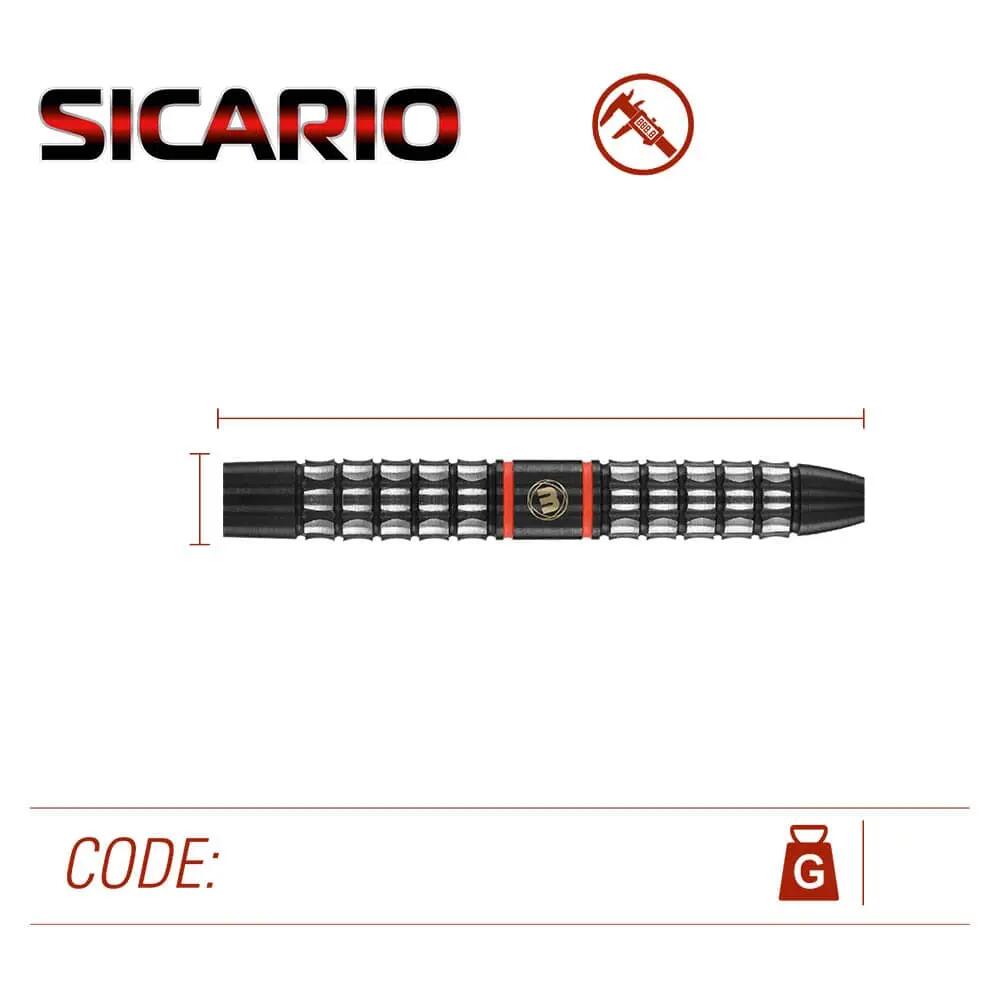 Dardos Winmau Sicario 22g 90% 3/6