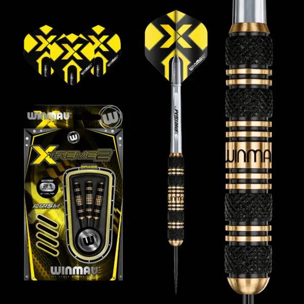 Winmau Fléchettes à pointe d'acier Xtreme2 brass 2/7