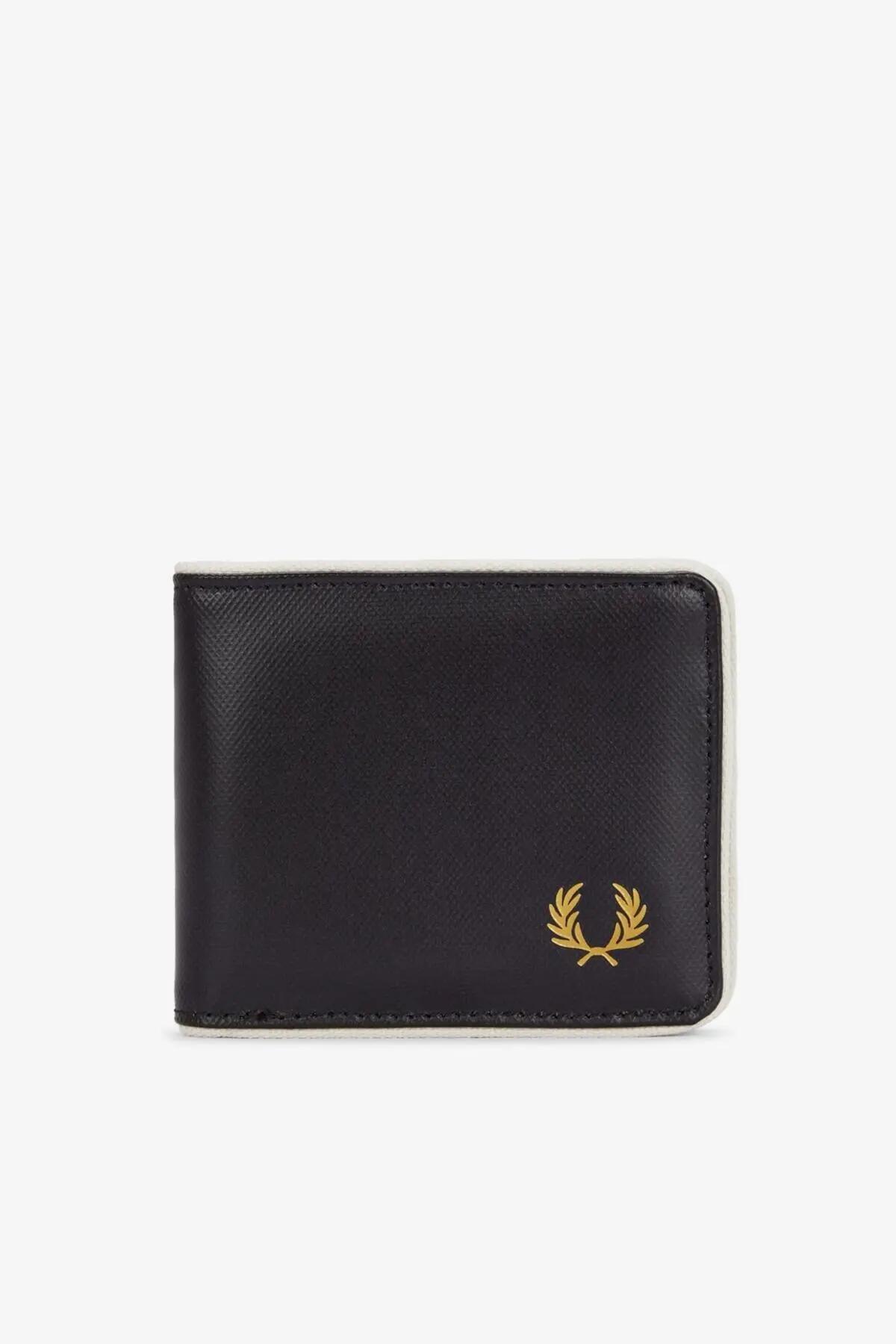 Portafogli Fred Perry Modello Billfold W Colore Nero 4/5