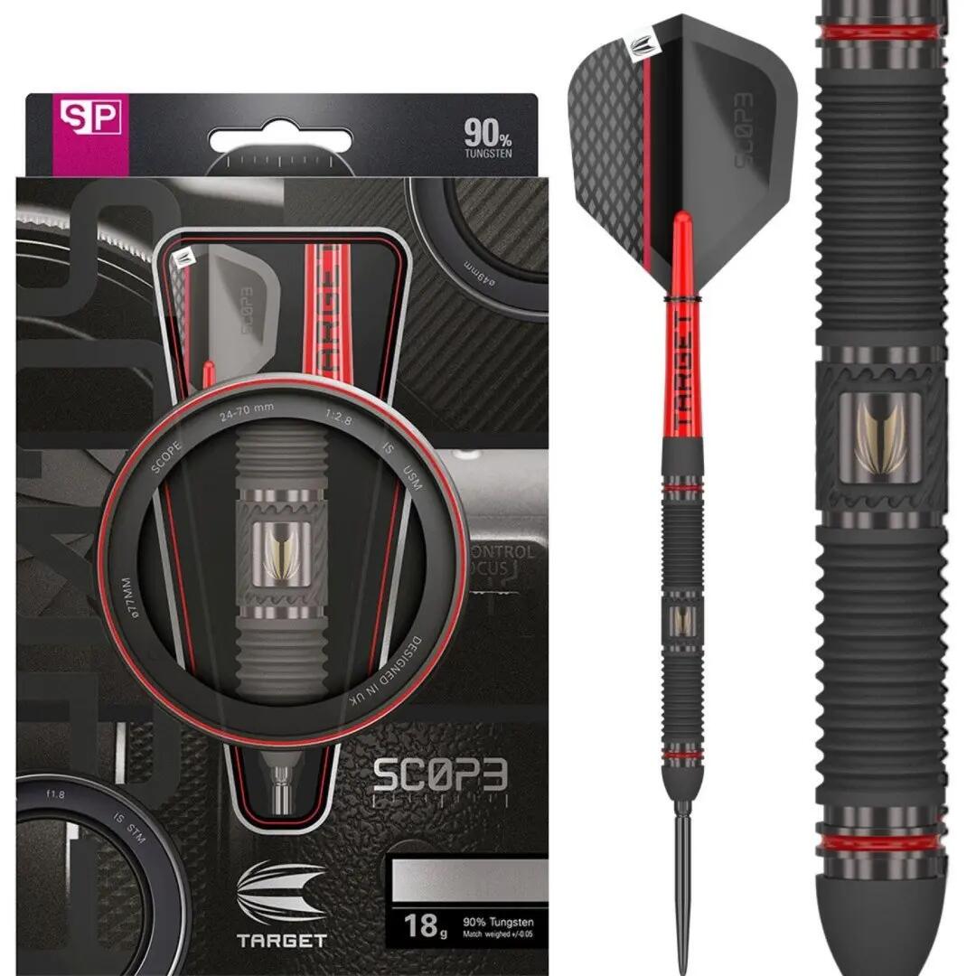 Scope Steel Tip Dartset 90% Tungsten met Swiss Point Systeem 3/5