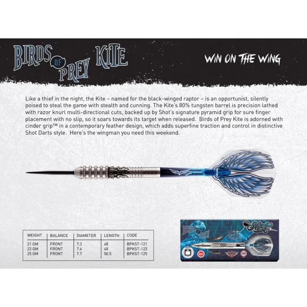 Šipky Steel Birds of Prey - Kite - 25g 7/7