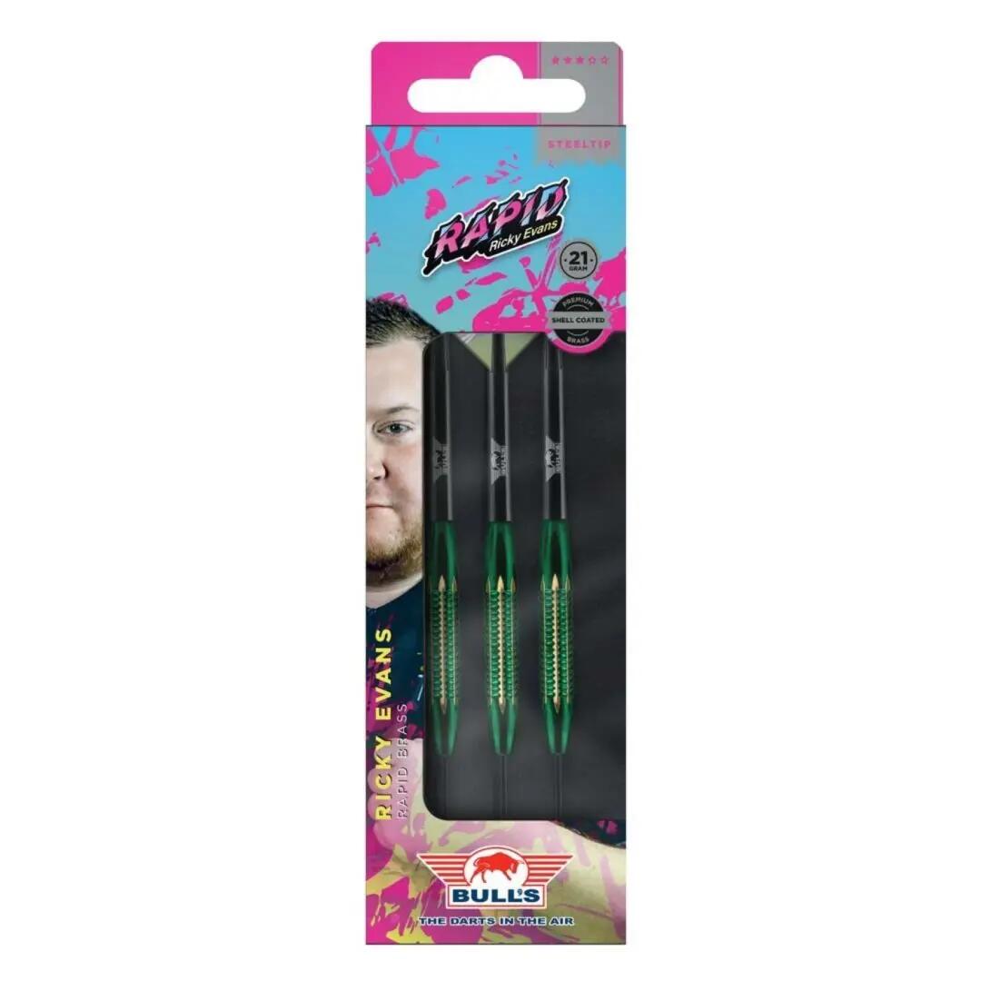 Bulls Ricky Evans Shell Coated Brass 21 Gramm Messing Dartpfeile 5/7