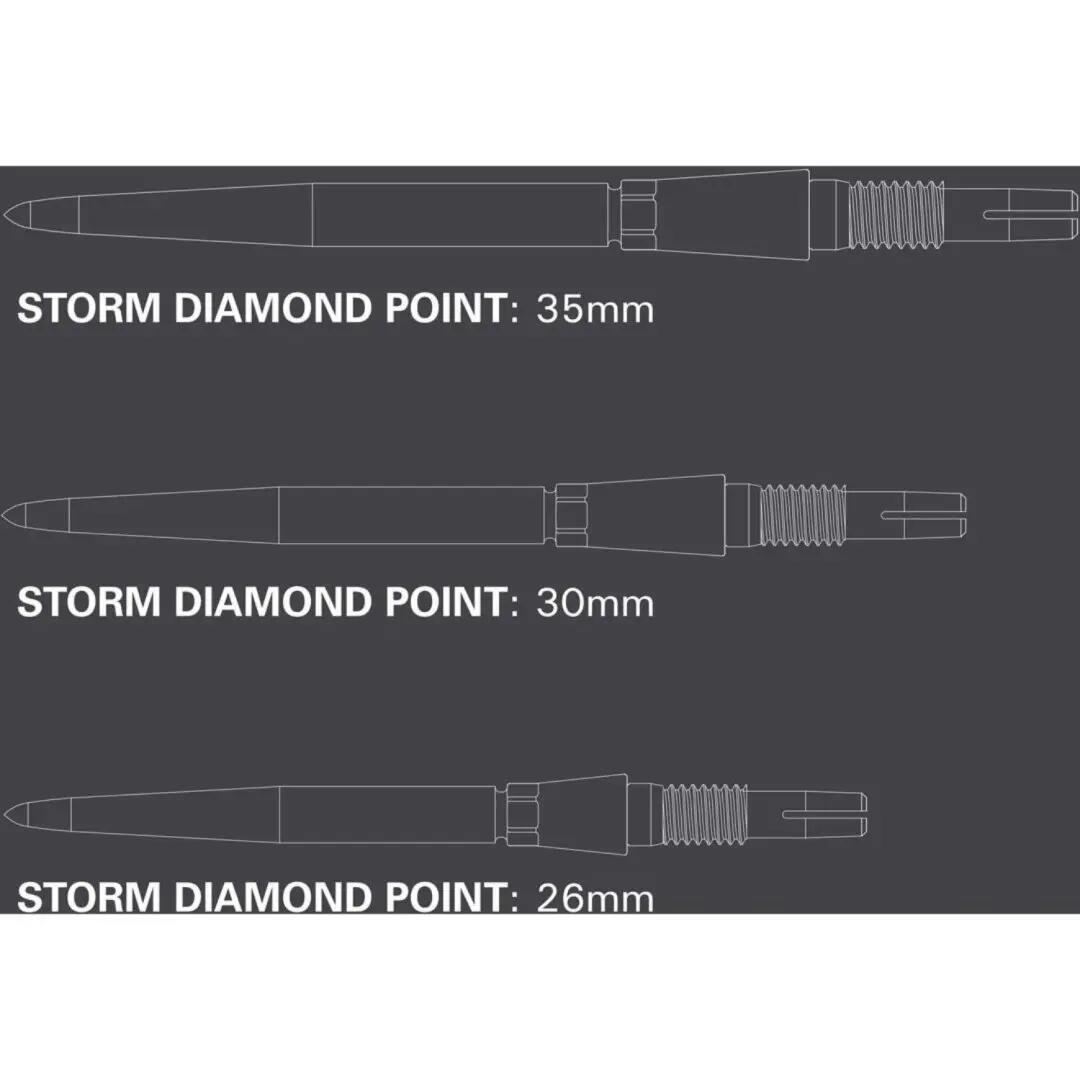 SP Storm Diamond Dartspitzen mit Swiss Point Technologie 5/5