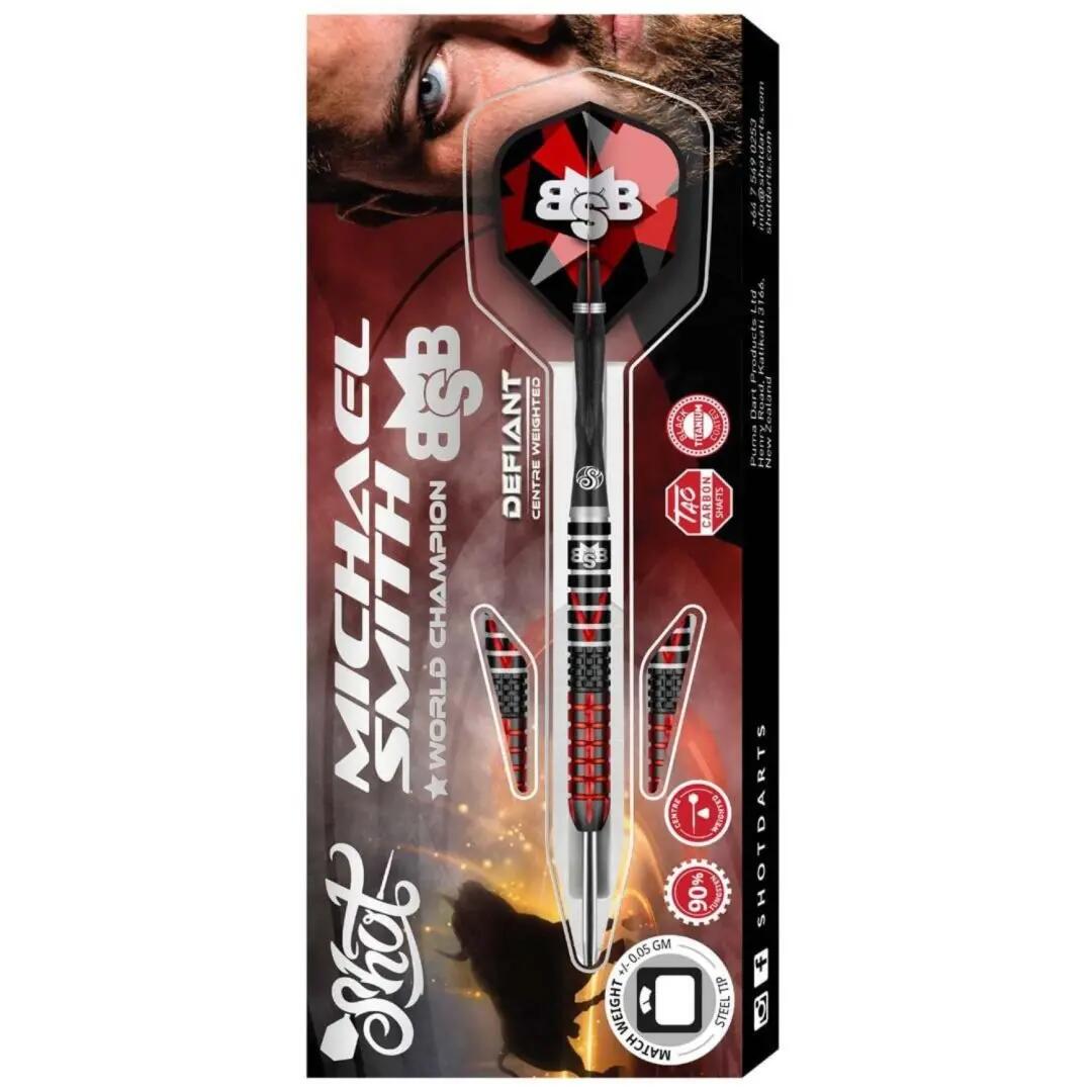 Shot! Michael Smith 90% Defiant 25g Steeldarts 5/5