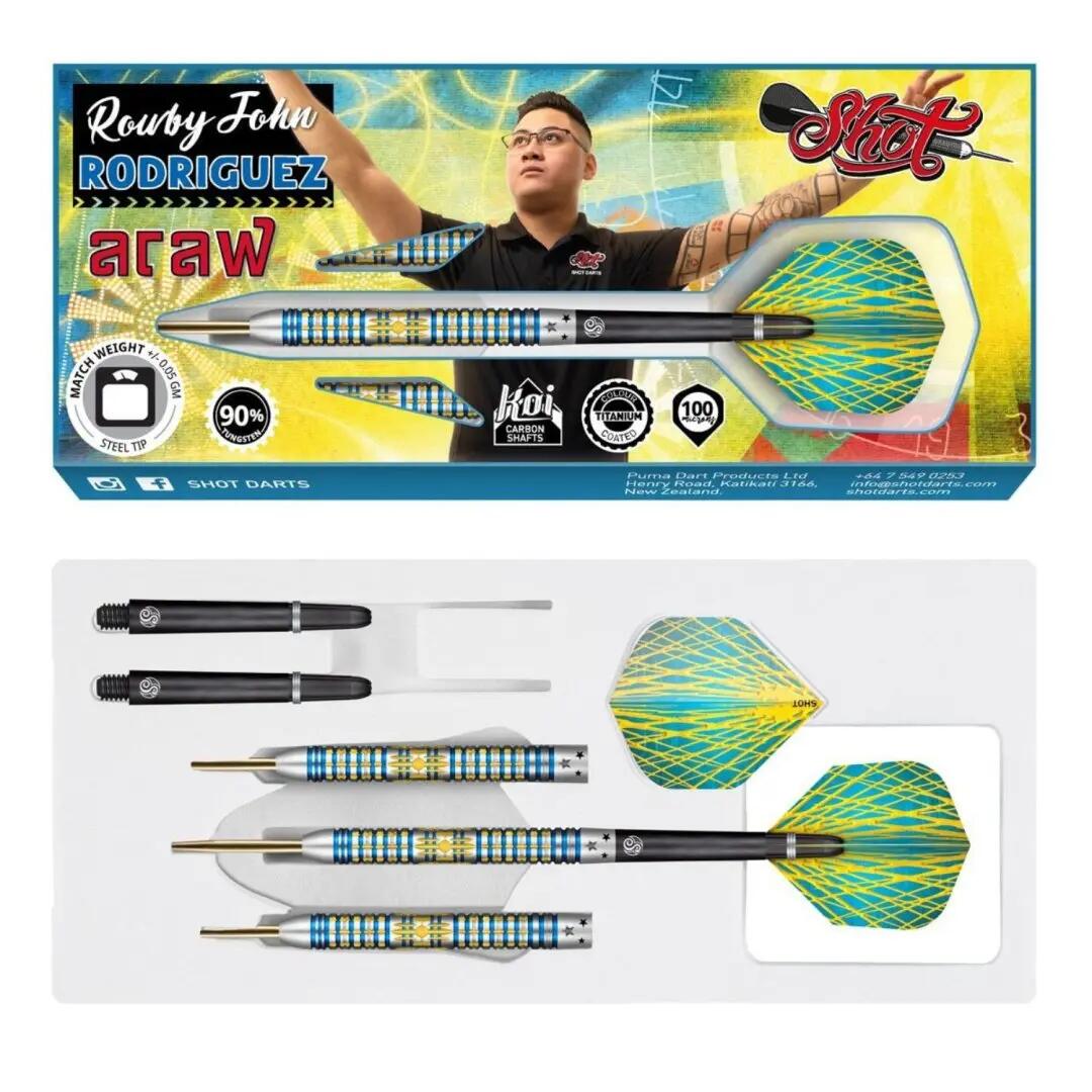 Shot Rowby-John Rodriguez Araw 90% Steeldarts 26g 5/5