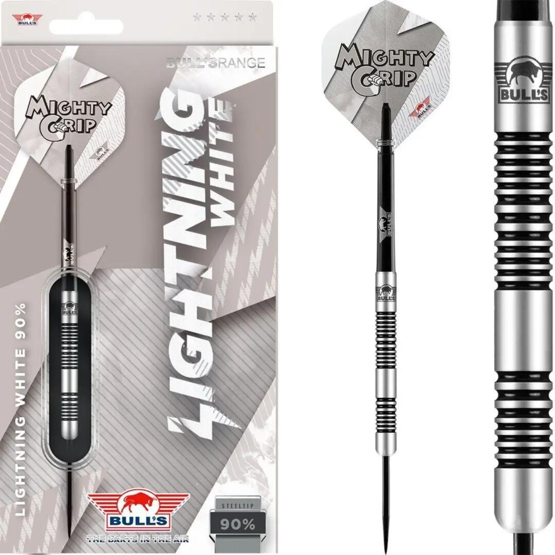 Šipky Steel Lightning White - 23g 3/7