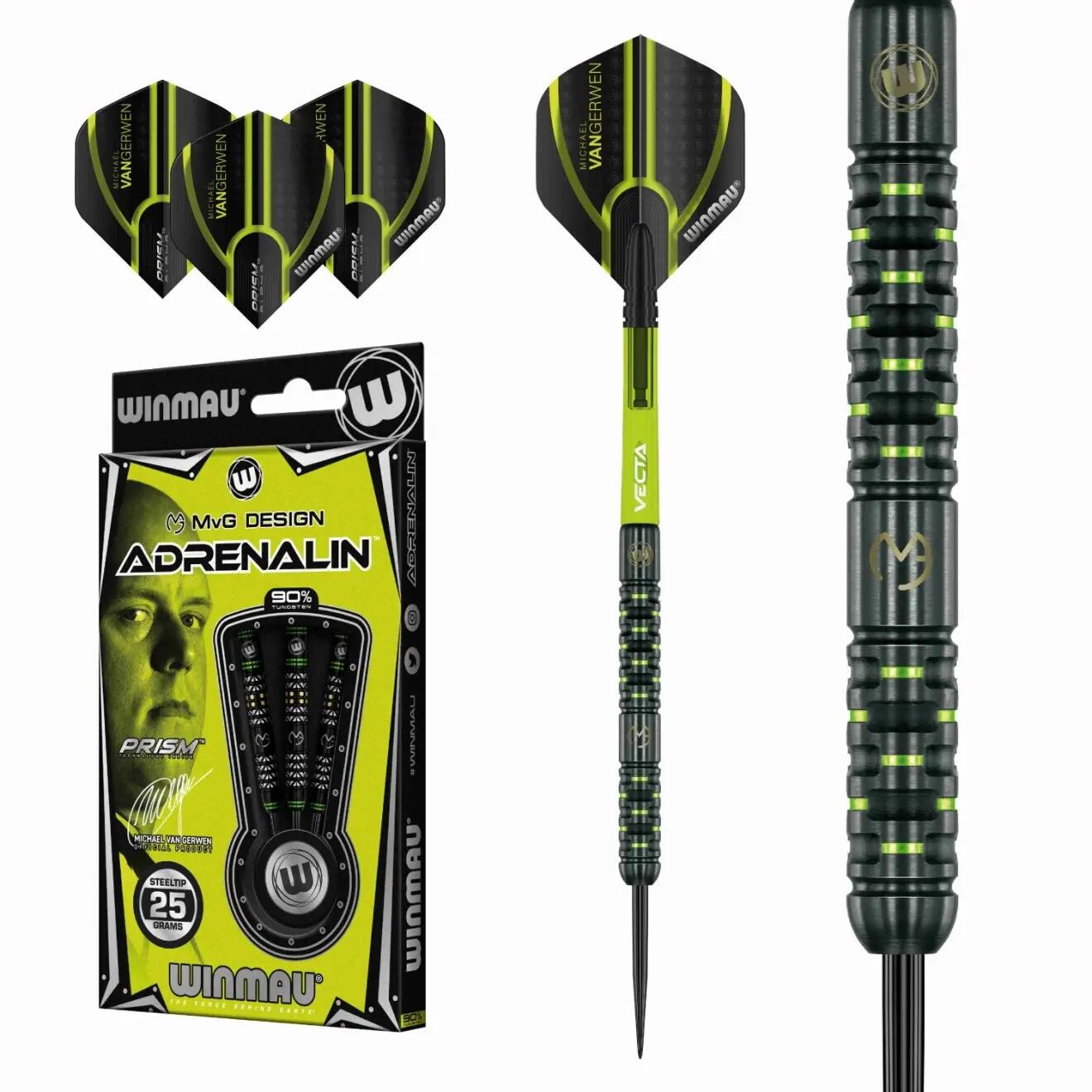 Dardos Winmau Michael Van Gerwen MvG Design Adrenalin 90% 25gr 3/6
