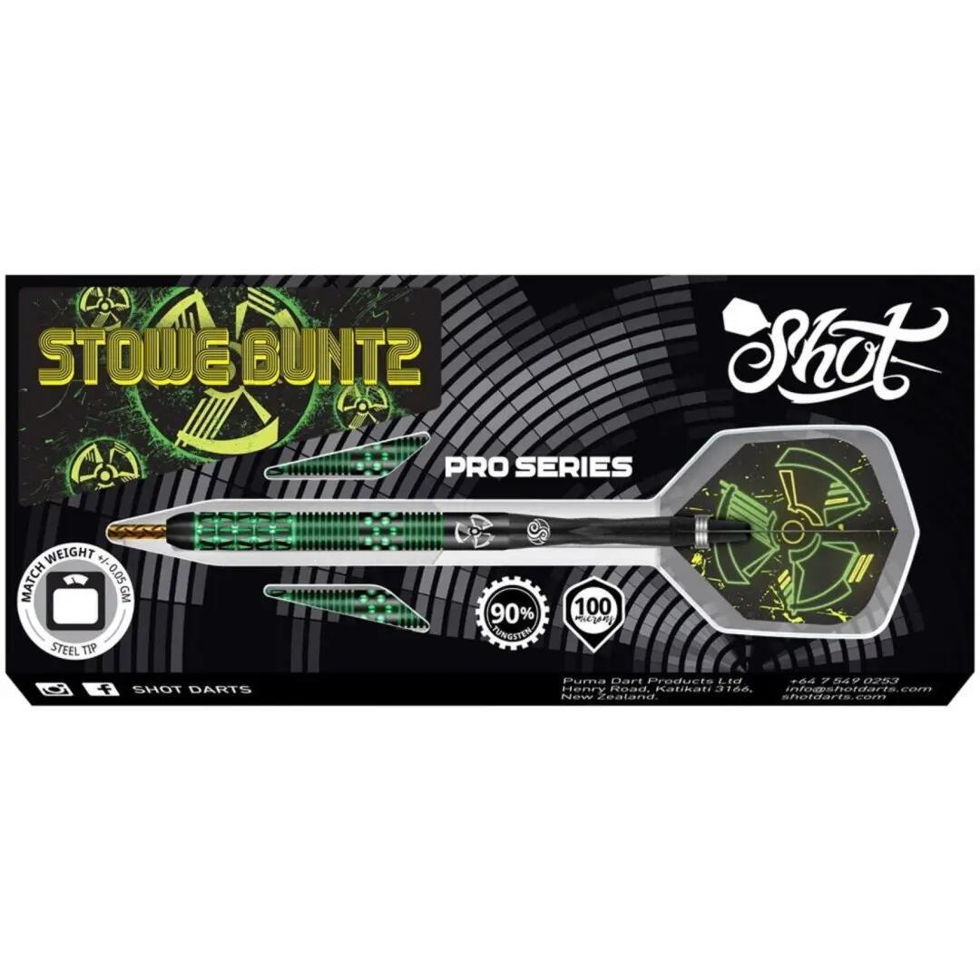 Shot! Stowe Buntz V2 Black 90% 23 Gramm Steeldarts 5/5