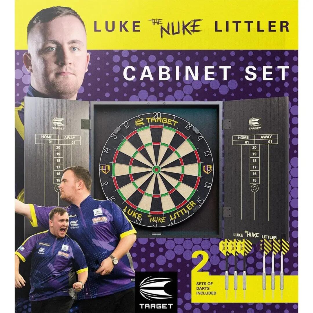 Set Cabinet et Cible de Fléchettes Luke Littler 6/6