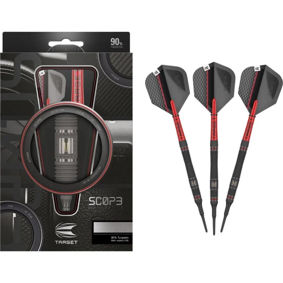 Fléchettes Scope Soft Tip 21G en tungstène à 90% 6/6