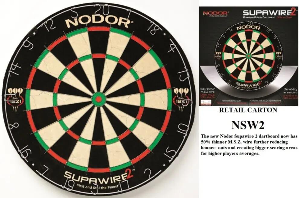 Cible de fléchettes Nodor Supawire 2/4