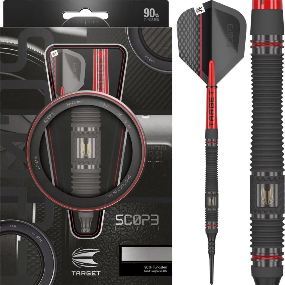 Fléchettes Scope Soft Tip 21G en tungstène à 90% 3/6