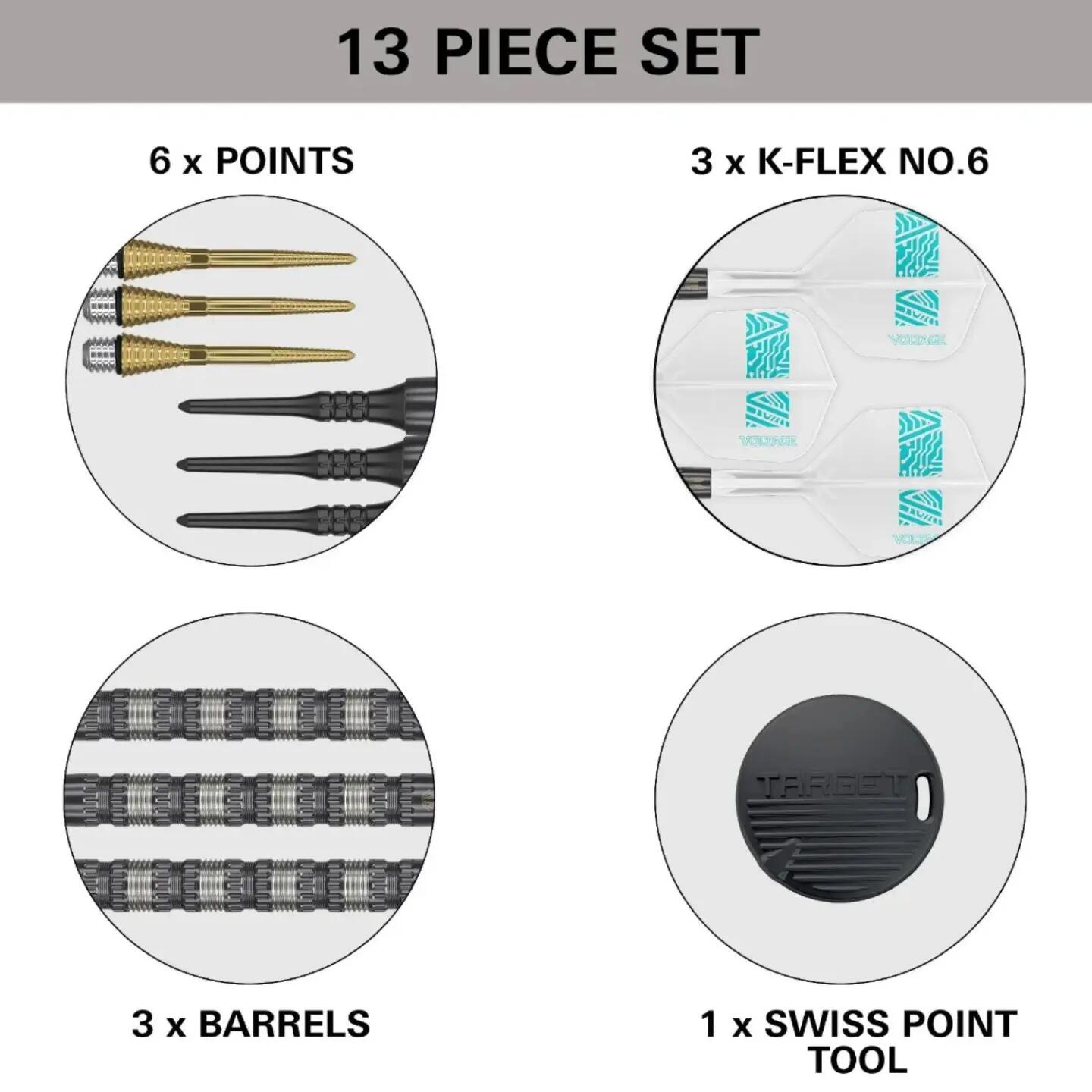 Fléchettes Soft Tip Rob Cross 95K en Tungstène 95% 7/7