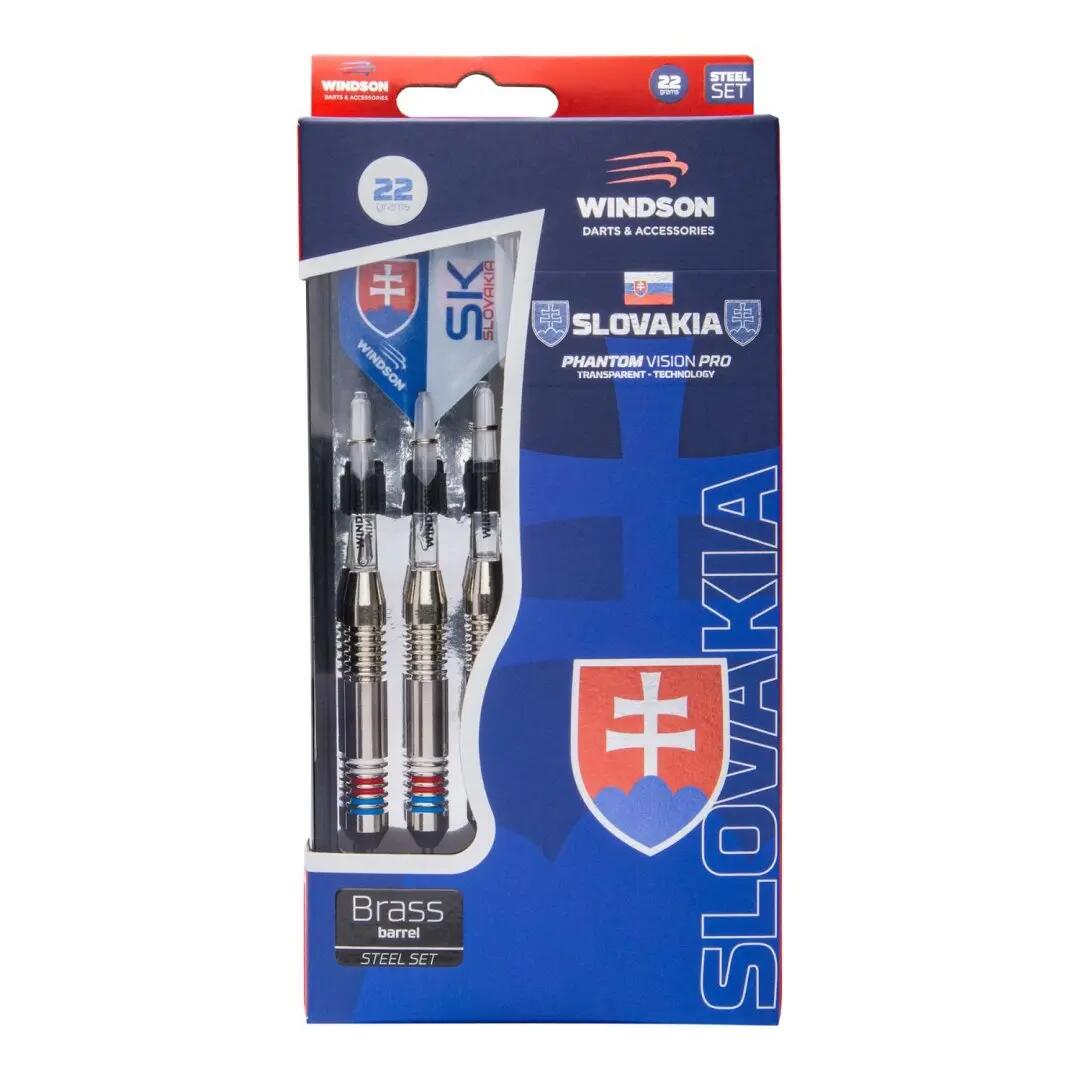 Set de fléchettes SLOVAKIA 22g Laiton - Pointe acier 6/6