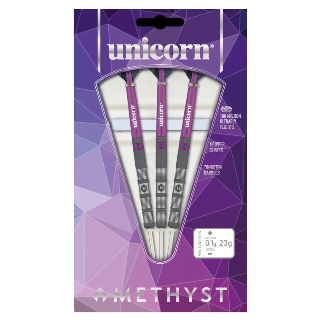 Sada steel šipek Unicorn Amethyst 1 5/6