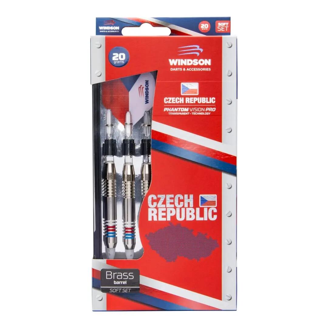 Set de fléchettes CZECH 20g Laiton - Pointe plastique 6/6