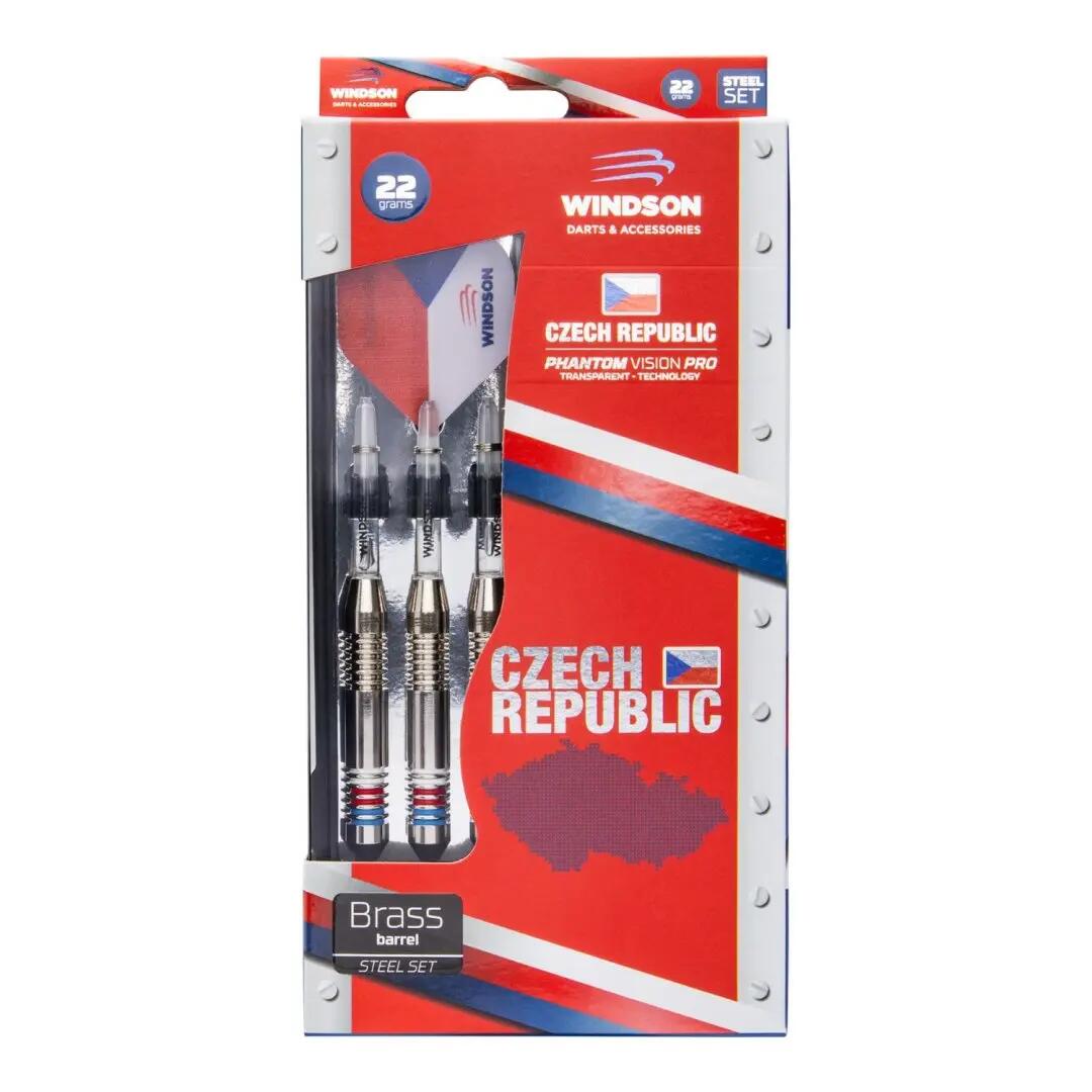 Set de fléchettes CZECH 22g Laiton - Pointe acier 6/6