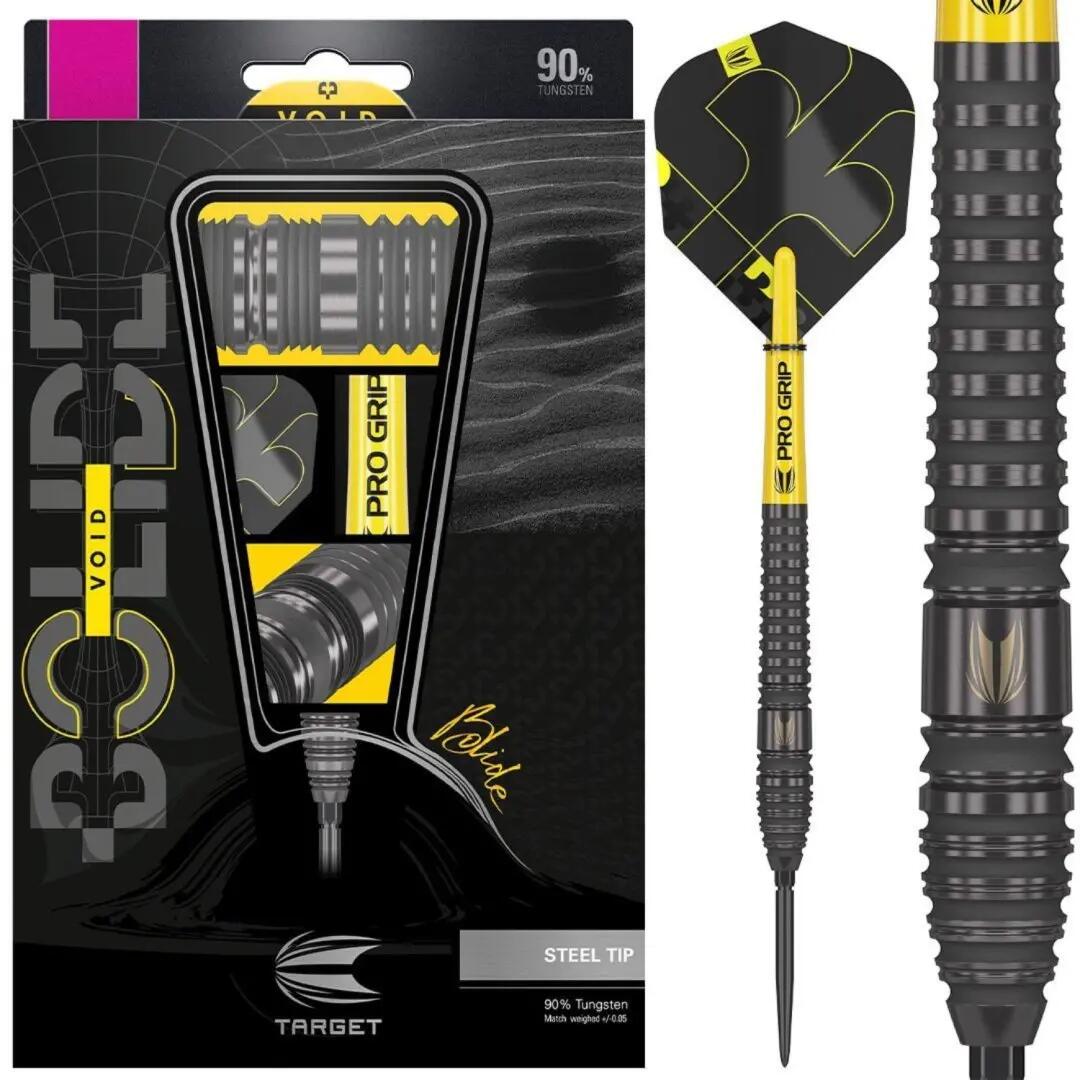 Fléchettes Bolide Void 22g en tungstène à 90% avec pointes acier 3/4