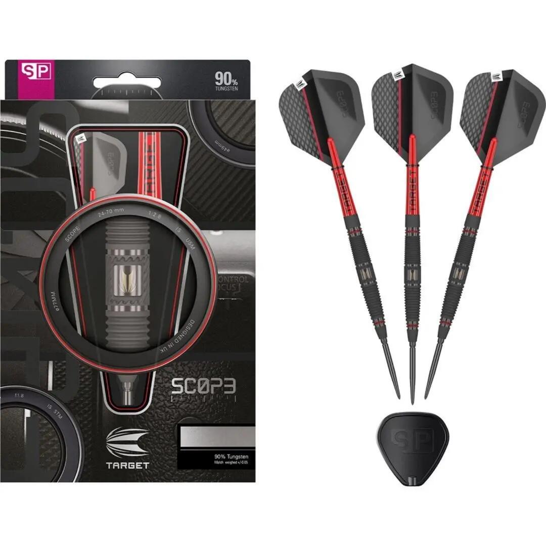 Target Darts Scope Steel Tip Dart Set 24G - 90% Wolfram 5/6