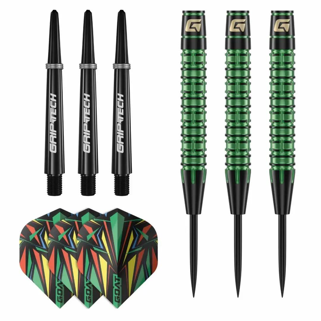GOAT Darts Szett Athlete steel Zöld 10g 4/7