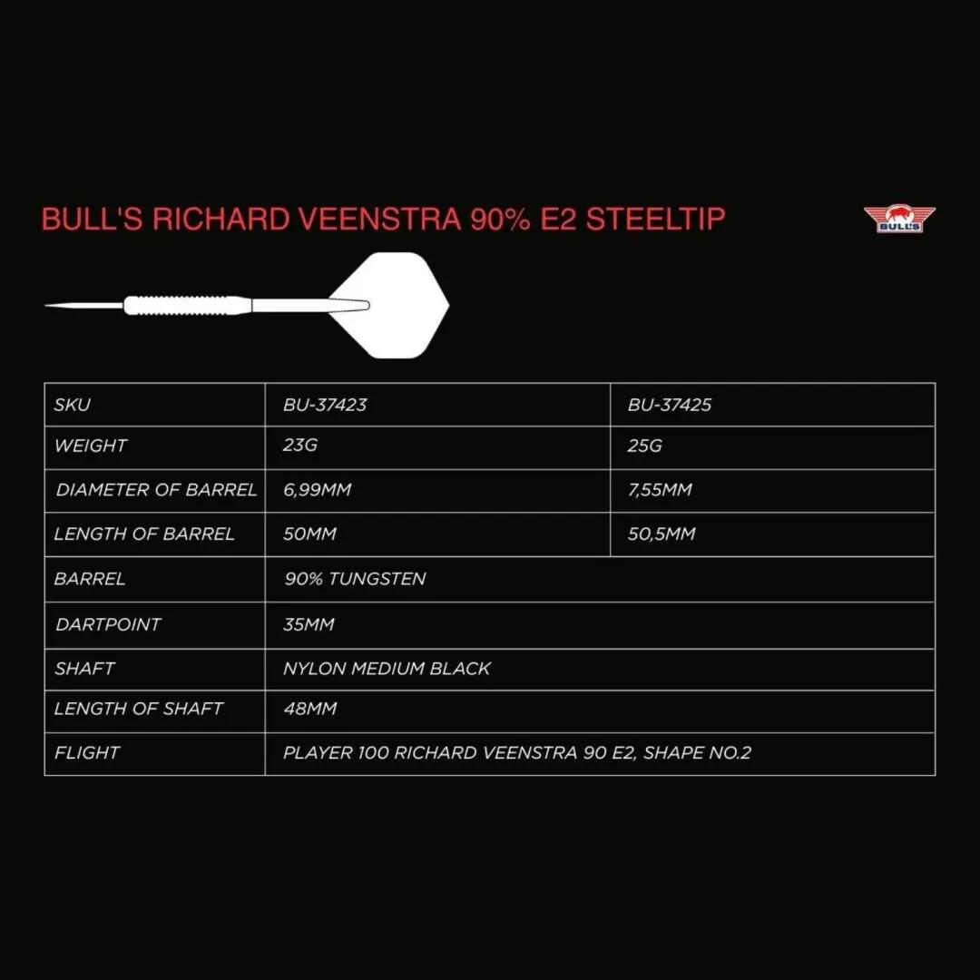 BULLS Richard Veenstra E2 90% Wolfraam 25 g Steeltip 7/7