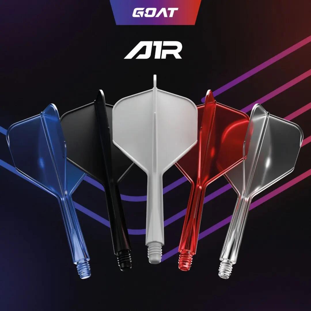 GOAT XQ Max Dart Flight En Shaft In 1 - Air FLEX 06 Zwart - Short 5/7