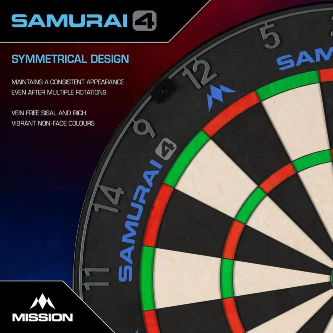 Sisalový terč Samurai 4 3/7