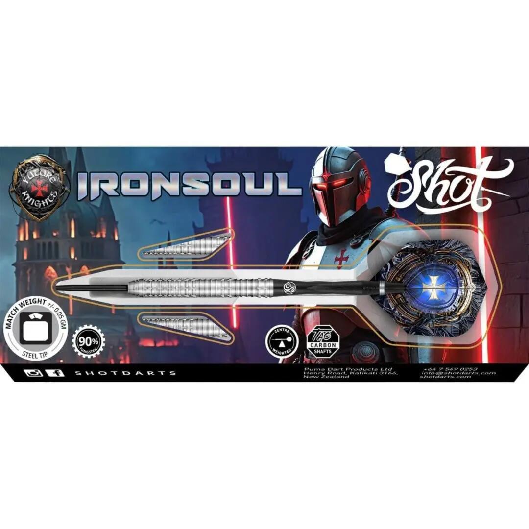 Shot Future Knights Ironsoul 90 % Steeldarts 24gr. 6/6