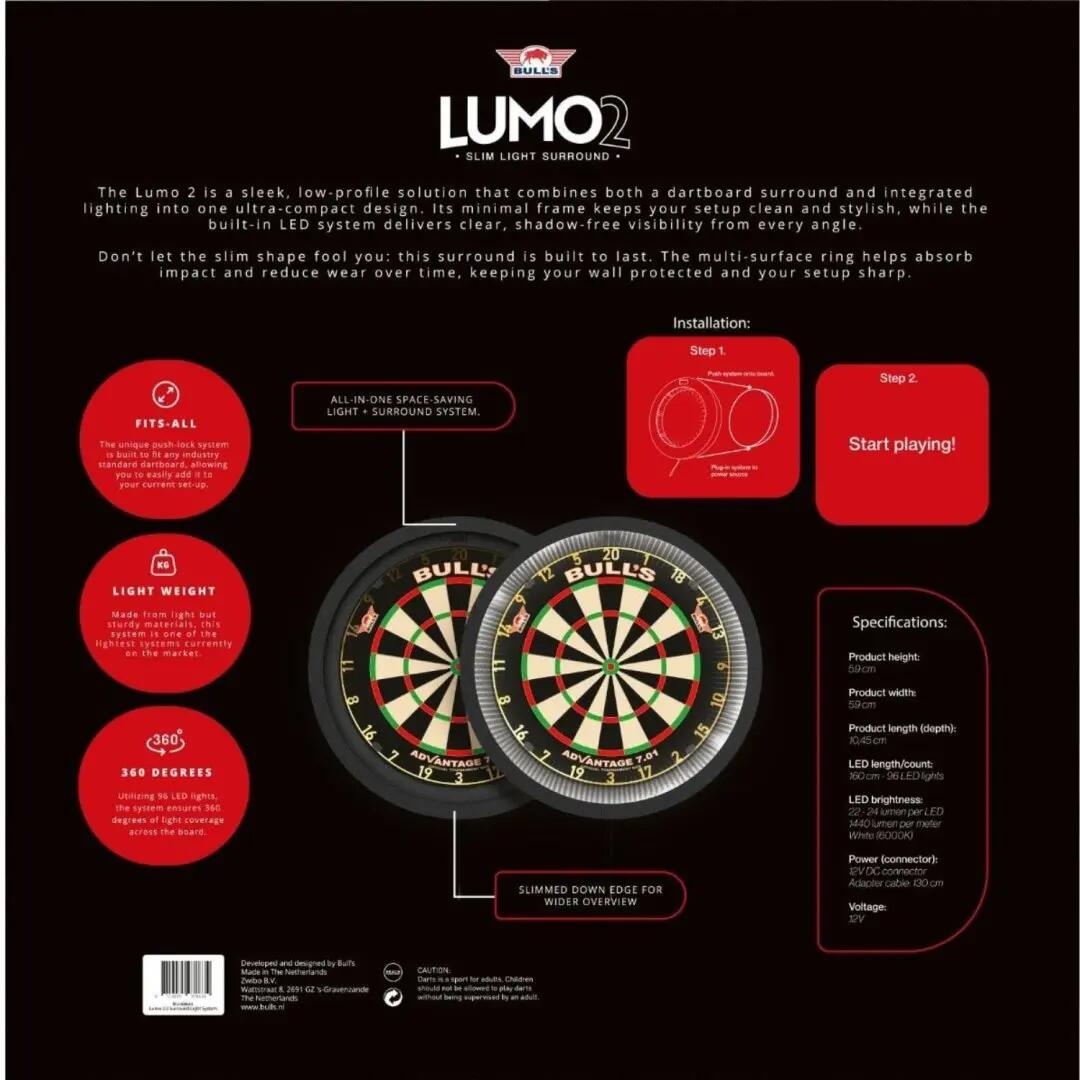 Lumo 2 Surround Dartbord Verlichting 5/7