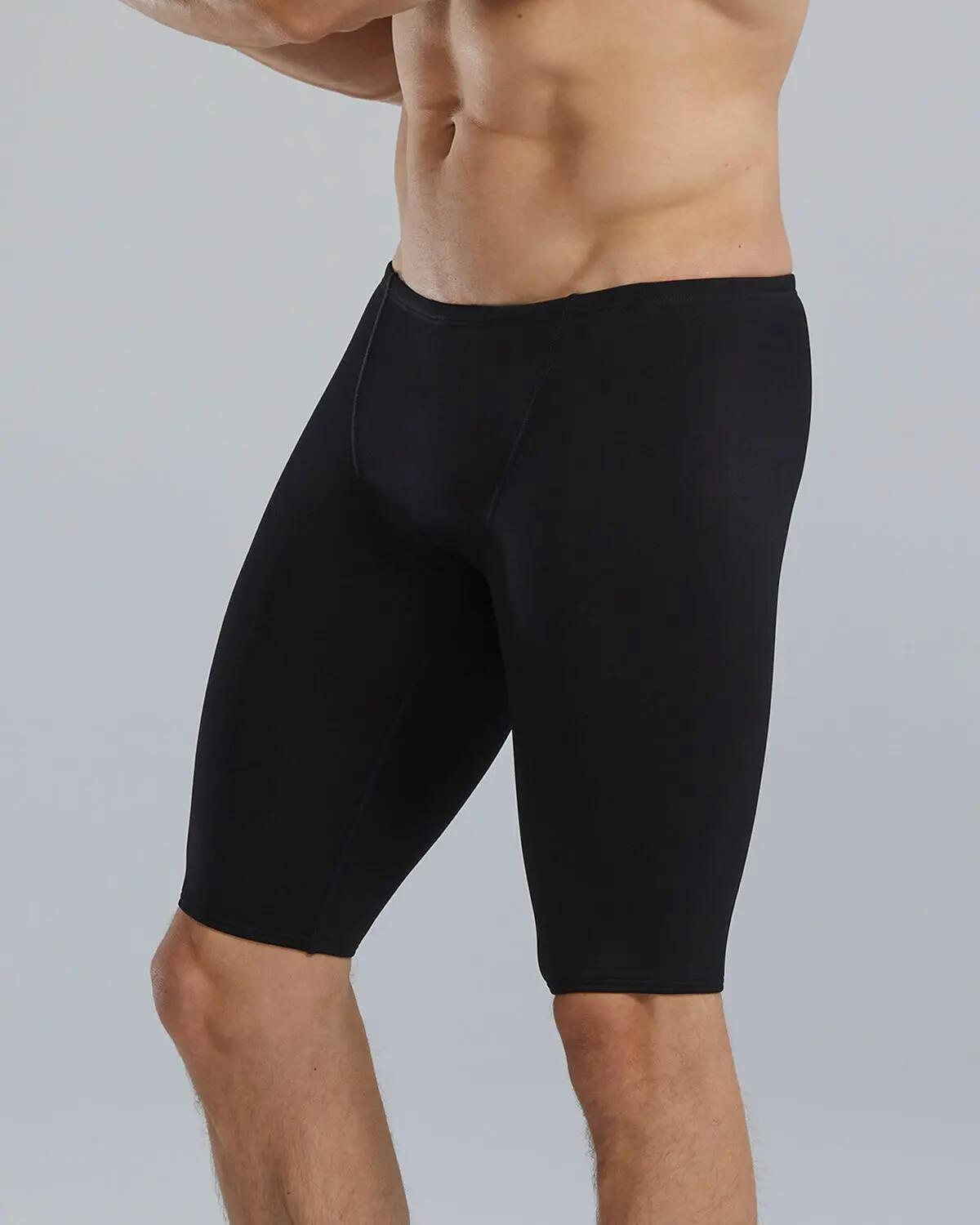 TYR Durafast Elite® Large Logo Solid Jammer - Nero - Taglia UK 38 3/6
