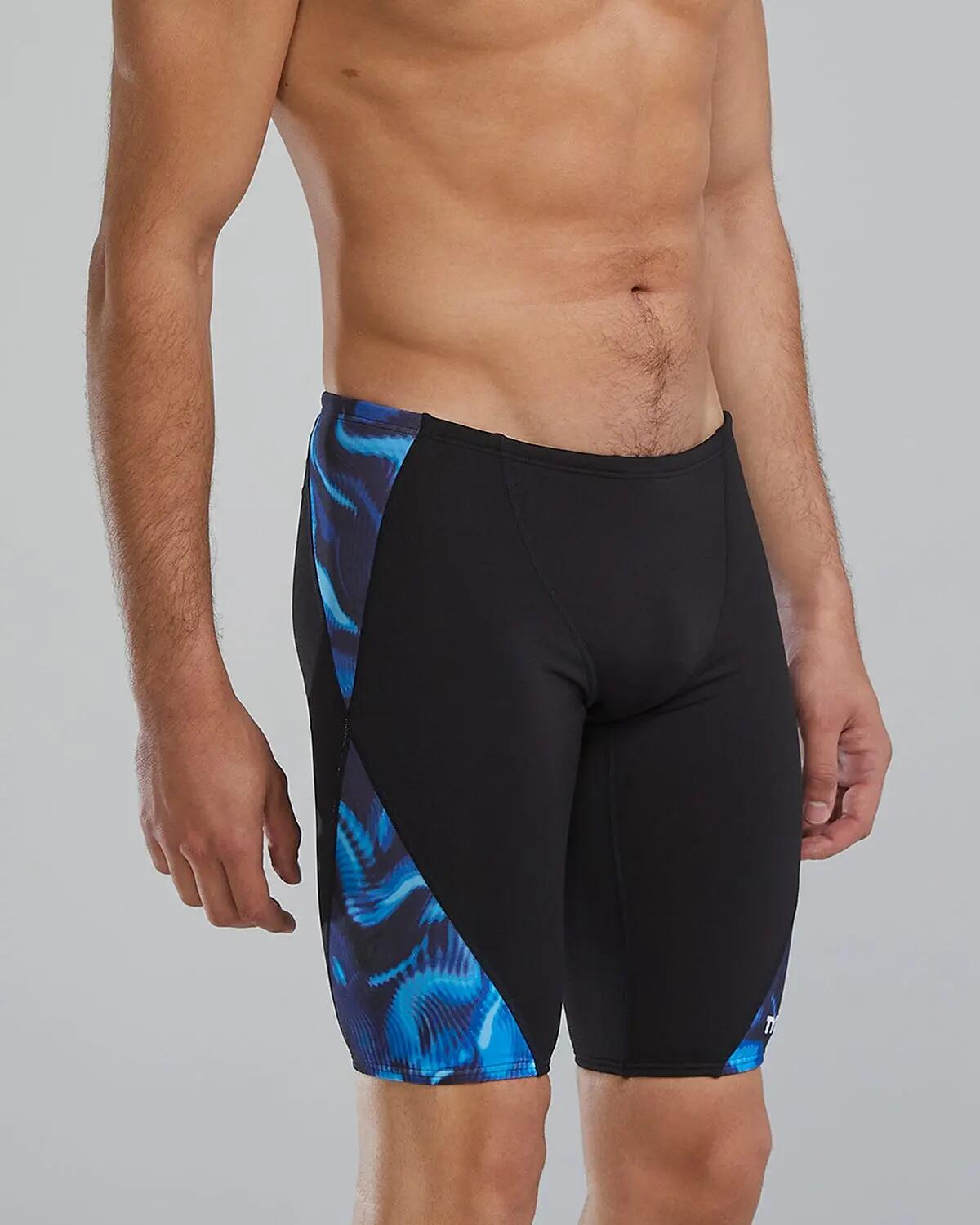 Jammer TYR Durafast Elite Waveform masculino - Azul/Verde Tamanho UK28 4/5