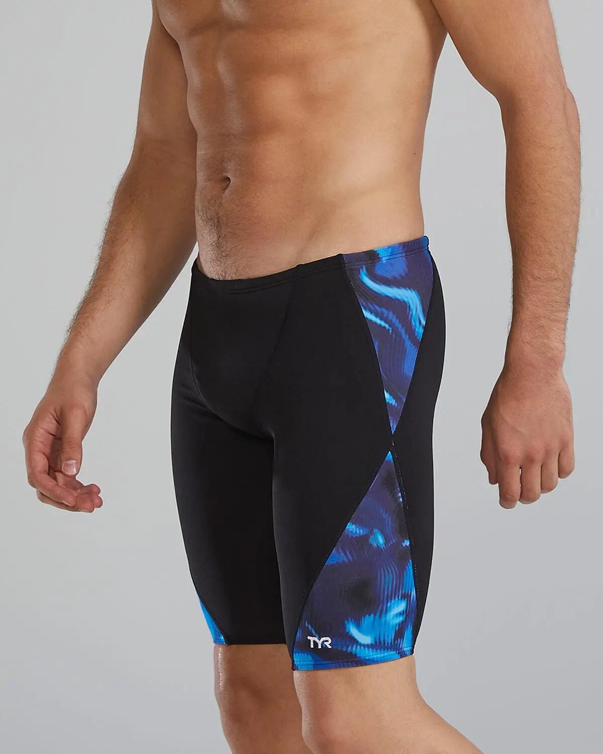 Jammer TYR Durafast Elite Waveform masculino - Azul/Verde Tamanho UK28 3/5
