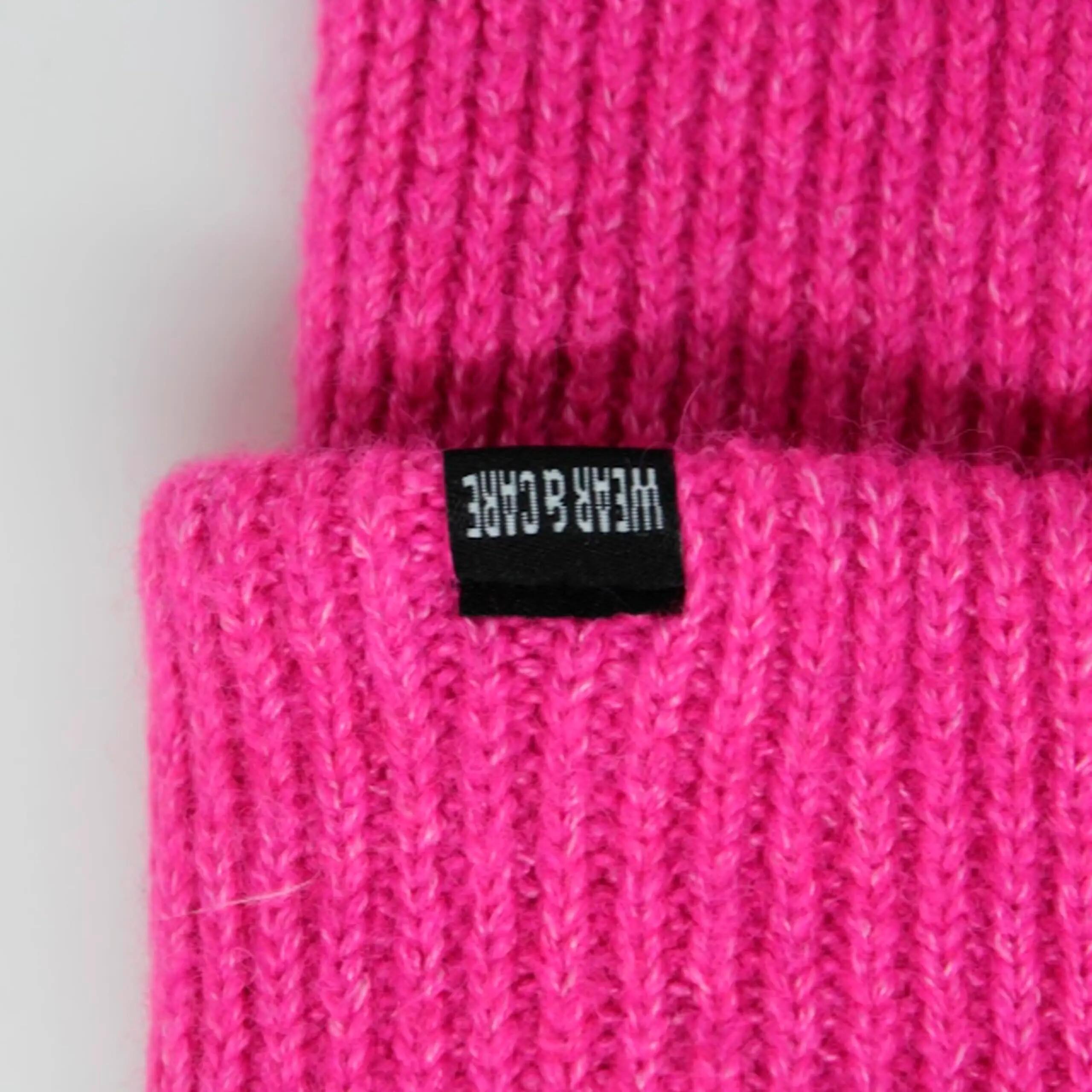 Berretto invernale fluorescente - Uomo/Donna - Taglia unica (Rosa) 3/4