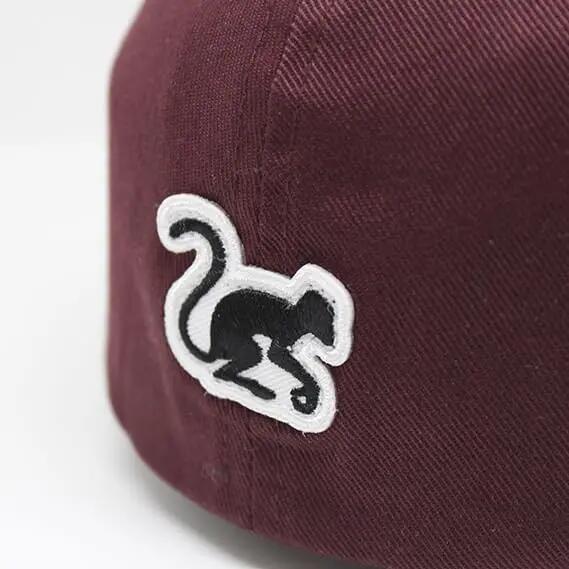 Cappello da baseball - Unisex / Regolazione elastica (Bordeaux) 4/4