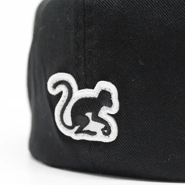 Casquette de baseball unisexe extensible (noire) 4/4