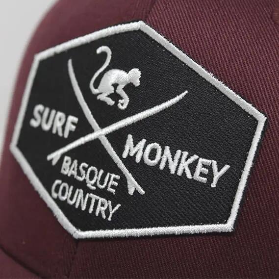 Cappello da baseball - Unisex / Regolazione elastica (Bordeaux) 3/4